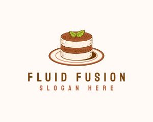 Tiramisu Pastry Cake Baking logo design