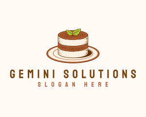 Tiramisu Pastry Cake Baking logo design