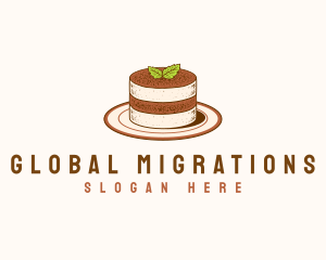 Tiramisu Pastry Cake Baking logo design