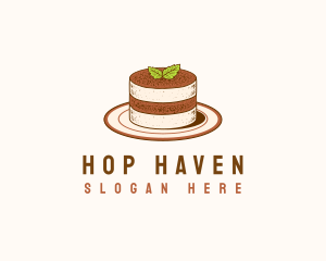 Tiramisu Pastry Cake Baking logo design