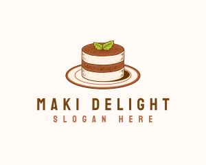 Tiramisu Pastry Cake Baking logo design