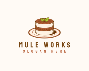 Tiramisu Pastry Cake Baking logo design