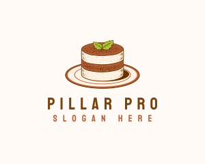 Tiramisu Pastry Cake Baking logo design