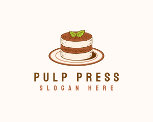 Tiramisu Pastry Cake Baking logo design