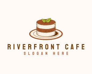 Tiramisu Pastry Cake Baking logo design