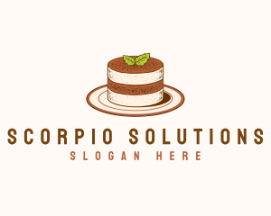 Tiramisu Pastry Cake Baking logo design