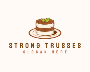 Tiramisu Pastry Cake Baking logo design