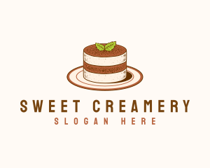 Tiramisu Pastry Cake Baking logo design