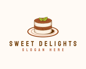 Tiramisu Pastry Cake Baking logo design