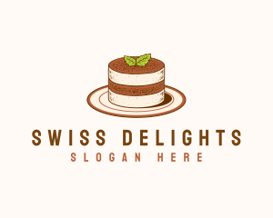 Tiramisu Pastry Cake Baking logo design