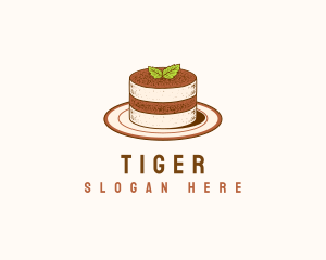 Tiramisu Pastry Cake Baking logo design