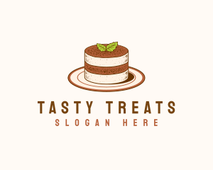 Tiramisu Pastry Cake Baking logo design