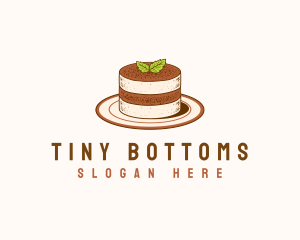 Tiramisu Pastry Cake Baking logo design