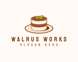 Tiramisu Pastry Cake Baking logo design