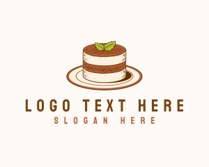 Delicious - Tiramisu Pastry Cake Baking logo design