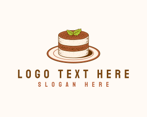 Tiramisu Pastry Cake Baking Logo