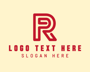 Company - Red Company Letter R logo design