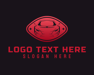 Race - Red Automotive Badge logo design