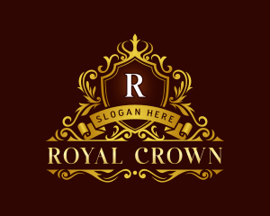 Crown Shield Royal logo design