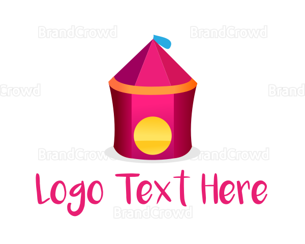 Pink Circus Tent Logo