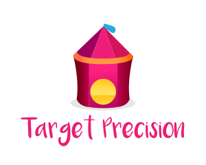 Tent - Pink Circus Tent logo design