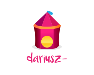 Tent - Pink Circus Tent logo design