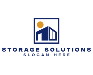 Warehousing - Warehouse Distribution Storage logo design