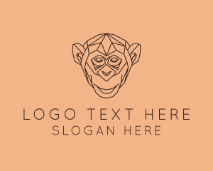 Monkey Wild Animal logo design