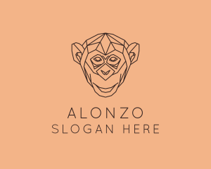 Monkey Wild Animal logo design