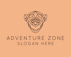 Monkey Wild Animal logo design