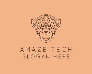 Monkey Wild Animal logo design