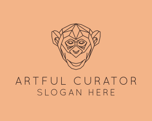 Monkey Wild Animal logo design