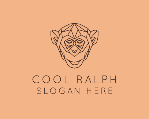 Monkey Wild Animal logo design