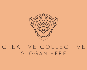 Monkey Wild Animal logo design