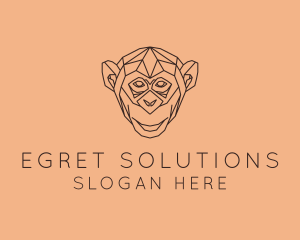 Monkey Wild Animal logo design