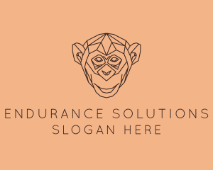 Monkey Wild Animal logo design