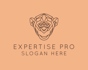 Monkey Wild Animal logo design