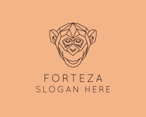 Monkey Wild Animal logo design