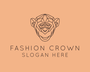 Monkey Wild Animal logo design