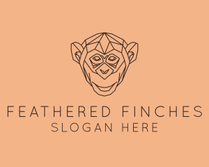 Monkey Wild Animal logo design