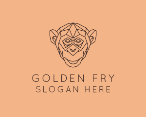 Monkey Wild Animal logo design