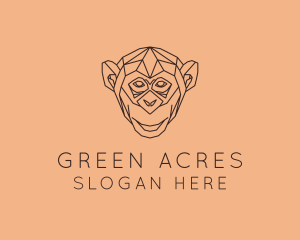 Monkey Wild Animal logo design