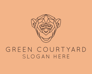 Monkey Wild Animal logo design