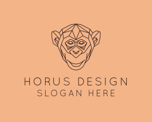 Monkey Wild Animal logo design