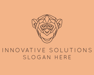 Monkey Wild Animal logo design