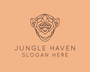 Monkey Wild Animal logo design