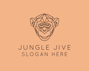 Monkey Wild Animal logo design