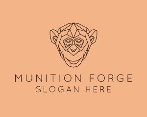 Monkey Wild Animal logo design