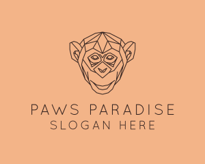 Monkey Wild Animal logo design