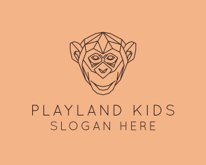 Monkey Wild Animal logo design